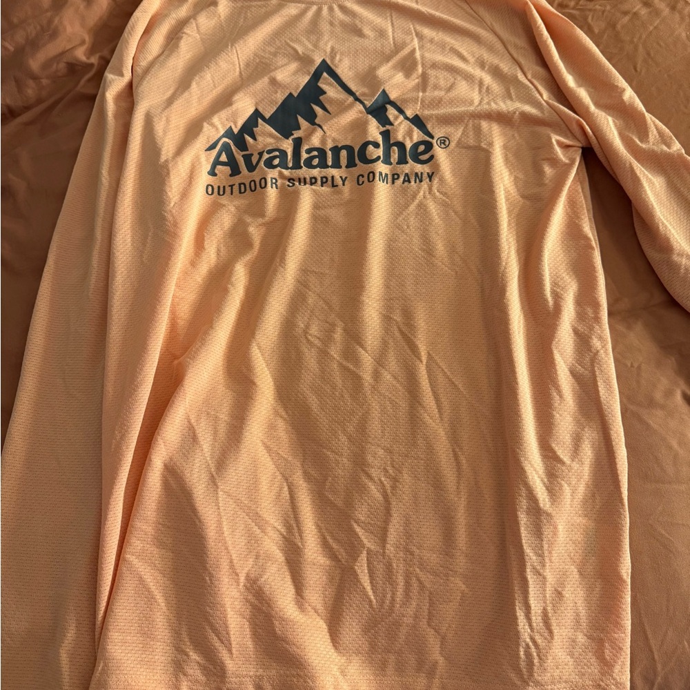 One Step Ahead Men's Peach Long Sleeve Shirt